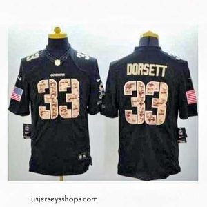 Sensational Nike Dallas Cowboys 33 Tony Dorsett Black Stitched NFL Limited Salute to Service Jersey