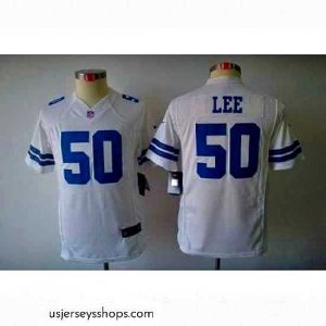 Breathtaking Nike Dallas Cowboys #50 Lee White Color Limited Jerseys
