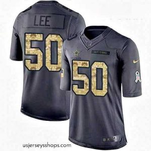 Alluring Nike Dallas Cowboys 50 Sean Lee Limited Black 2016 Salute to Service NFL Jersey