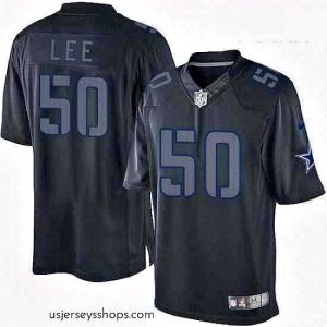 Glamorous Nike Dallas Cowboys 50 Sean Lee Limited Black Impact NFL Jersey