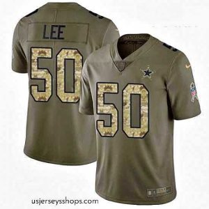Enchanting Nike Dallas Cowboys 50 Sean Lee Limited OliveCamo 2017 Salute to Service NFL Jersey