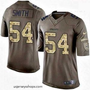 Alluring Nike Dallas Cowboys 54 Jaylon Smith Elite Green Salute to Service NFL Jersey