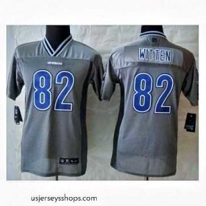 Sensational Nike Dallas Cowboys 82 Jason Witten Grey Vapor Elite NFL Jerseys