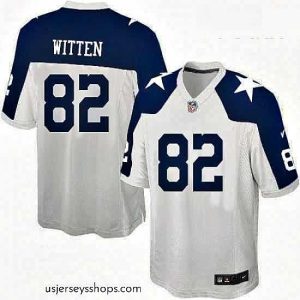 Glamorous Nike Dallas Cowboys 82 Jason Witten Limited White Throwback Alternate NFL Jersey