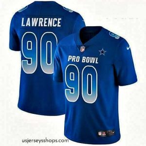 Captivating Nike Dallas Cowboys 90 DeMarcus Lawrence Limited Royal Blue 2018 Pro Bowl NFL Jersey