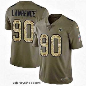 Stellar Nike Dallas Cowboys 90 Demarcus Lawrence Limited OliveCamo 2017 Salute to Service NFL Jersey