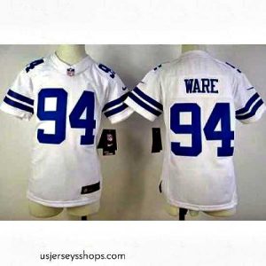 Stellar Nike Dallas Cowboys #94 DeMarcus Ware White Nike NFL Jerseys