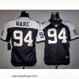 Alluring Nike Dallas Cowboys #94 Ware Blue Thankgivings Nike NFL Jerseys