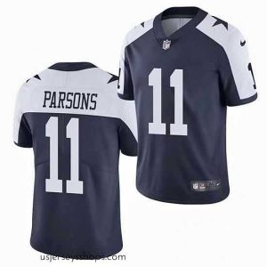 Magnificent Nike Dallas Cowboys Micah Parsons #11 Blue Thanksgiven Stitched NFL Jersey