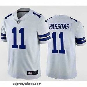 Glamorous Nike Dallas Cowboys Micah Parsons #11 White Vapor Limited Stitched NFL Jersey