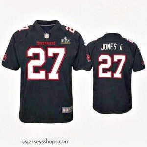 Breathtaking Ronald Jones Ii Buccaneers Black Super Bowl Lv Game Fashion Jersey