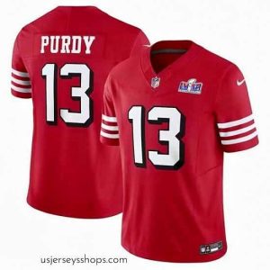 Stunning San Francisco 49ers 13 Brock Purdy 2023 F.U.S.E  New Red Vapor Untouchable Limited Stitched Football 2024 Super Bowl LVIII Jersey