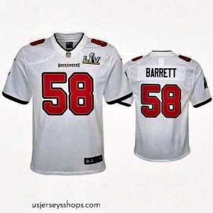 Breathtaking Shaquil Barrett Buccaneers White Super Bowl Lv Game Jersey