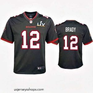 Magnificent Tom Brady Buccaneers Pewter Super Bowl Lv Game Jersey
