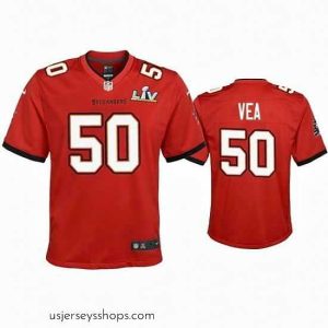 Sensational Vita Vea Buccaneers Red Super Bowl Lv Game Jersey