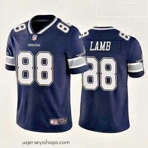 Sensational ceedee lamb dallas cowboys navy vapor limited jersey