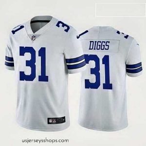 Stunning trevon diggs dallas cowboys white vapor limited jersey