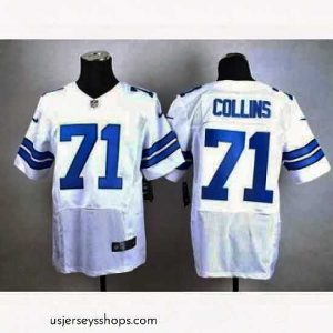 Stellar nike nfl jerseys dallas cowboys 71 collins white[Elite]