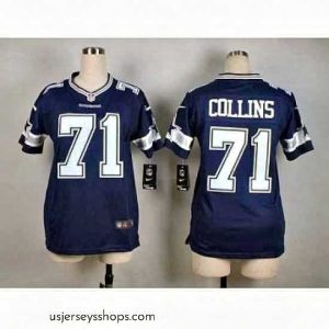 Enchanting nike nfl jerseys dallas cowboys 71 collins blue[nike]
