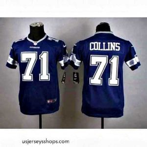 Glamorous nike nfl jerseys dallas cowboys 71 collins blue[nike]