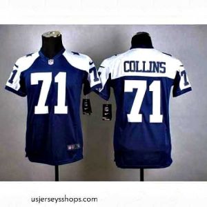Glamorous nike nfl jerseys dallas cowboys 71 collins blue[nike thankgivings]
